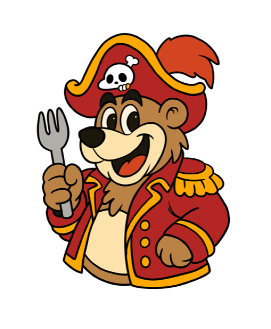 フォークを掲げる船長のOliver